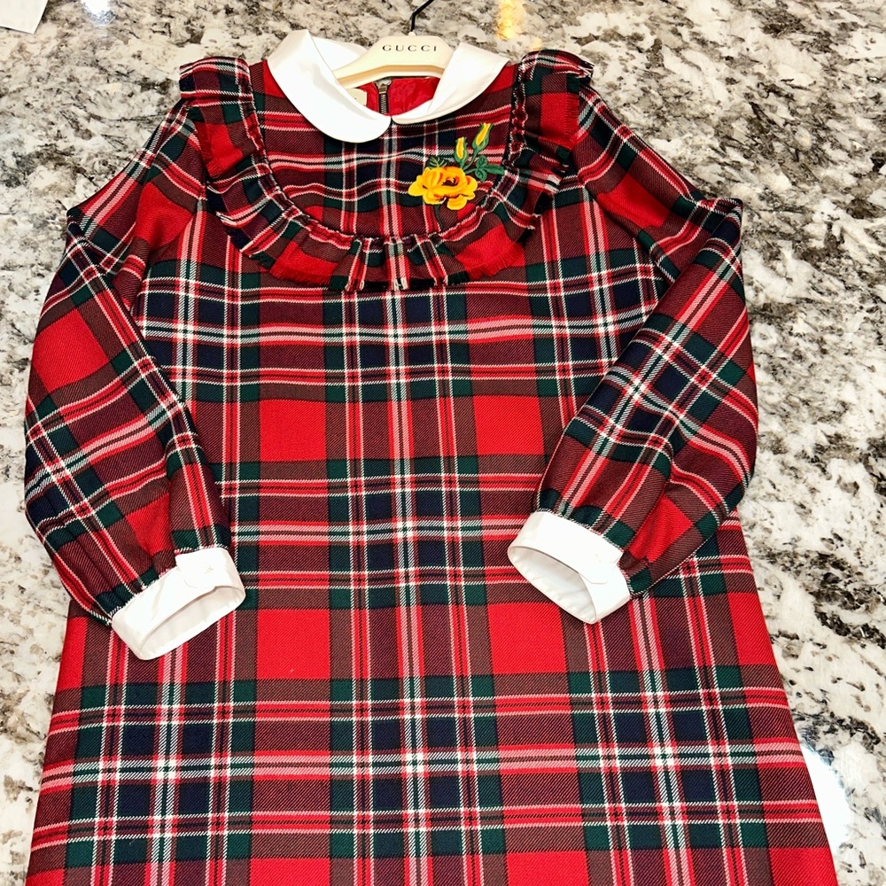 Gucci Plaid Kids Dress 12